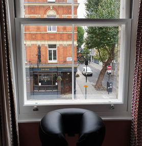 Massage chair with view of London