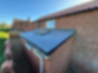 New flat roof on house extension