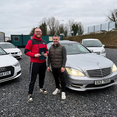 Happy used car customer