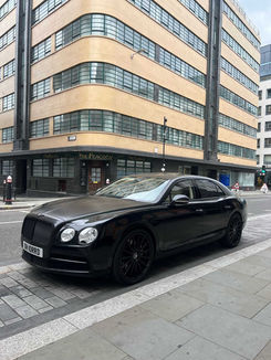 Black car in city
