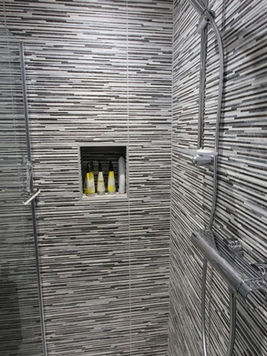 Tiles in bespoke shower