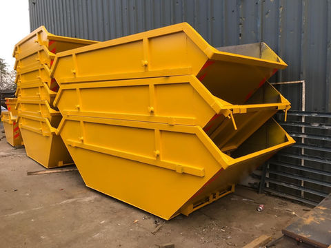 Large yellow skips