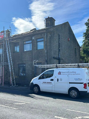 Stone roof removed and re-fitted in Denholme