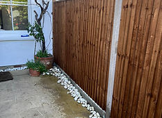 New garden fence