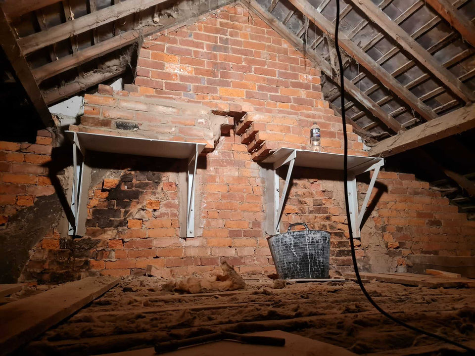 Loft conversion underway