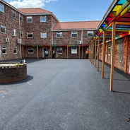 School playground asphalt surface