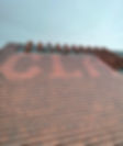 Imprinted letters on old roof