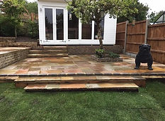 New patio installation