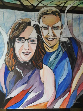 couple painting