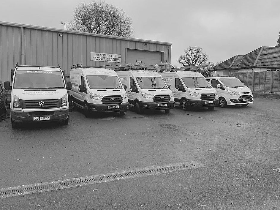 Moss Master exterior cleaning vans