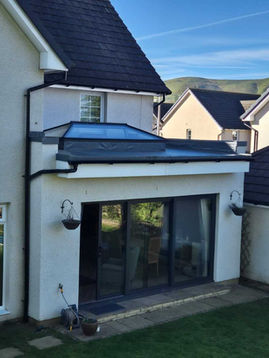Large house extension with roof lantern