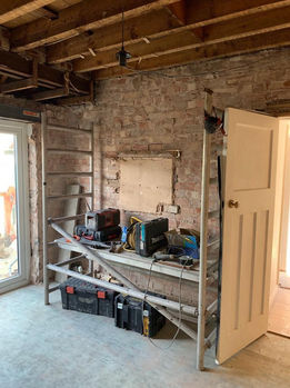 Construction for house extension