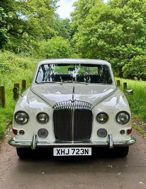 Vintage white car