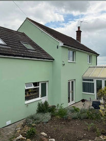 Green rendering on house