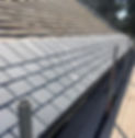 Slate roof during construction