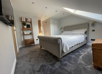 New master bedroom in loft conversion