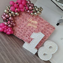 Pink 18th birthday decorations