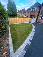 Newly installed driveway