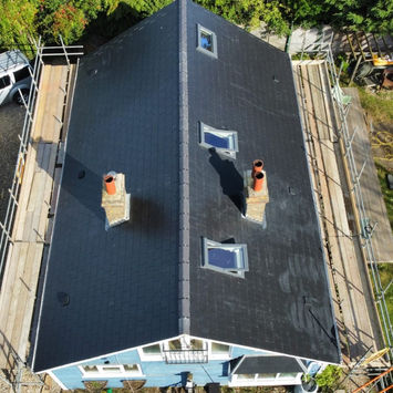 New roof installation
