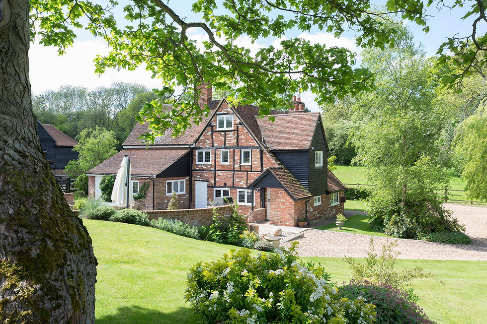 Large house with older roof