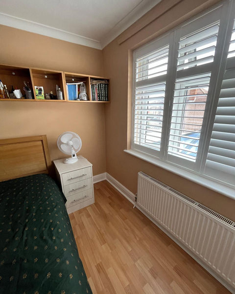 Newly painted bedroom