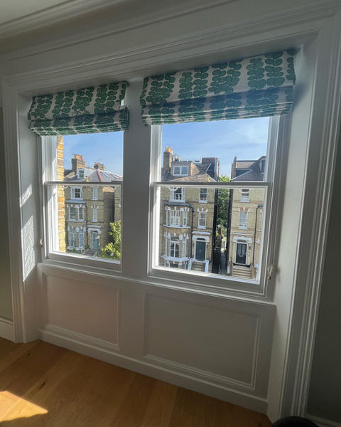 Painted sash windows