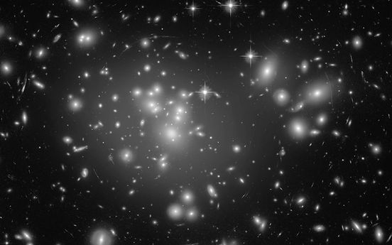 Green glowing lights