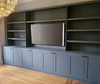 Media wall and cabinets