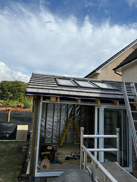 During construction of house extension