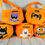 Miniaturbild: Halloween Süßigkeiten Tasche / Korb / Beutel mit Personalisierung.