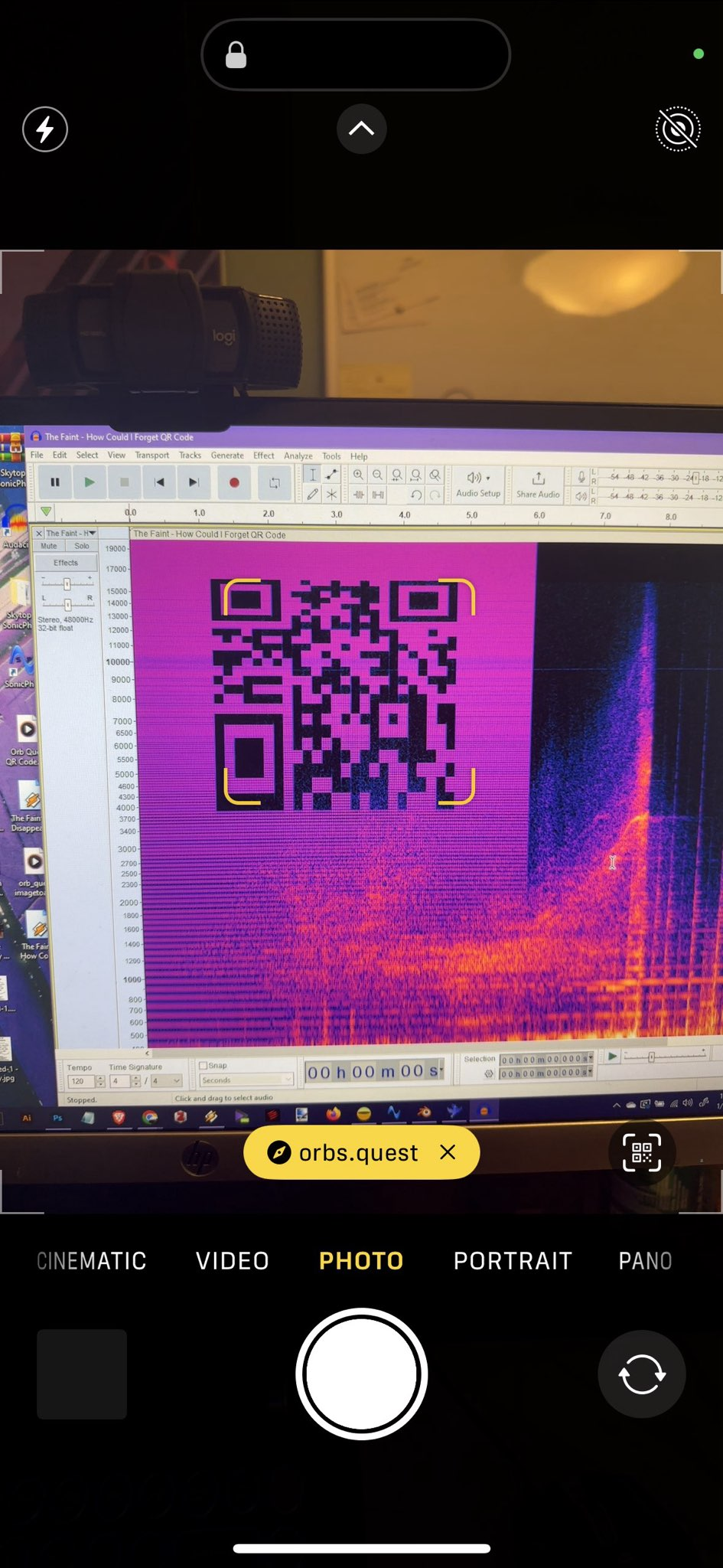 QR code for Orbs.Quest a website that's still up.