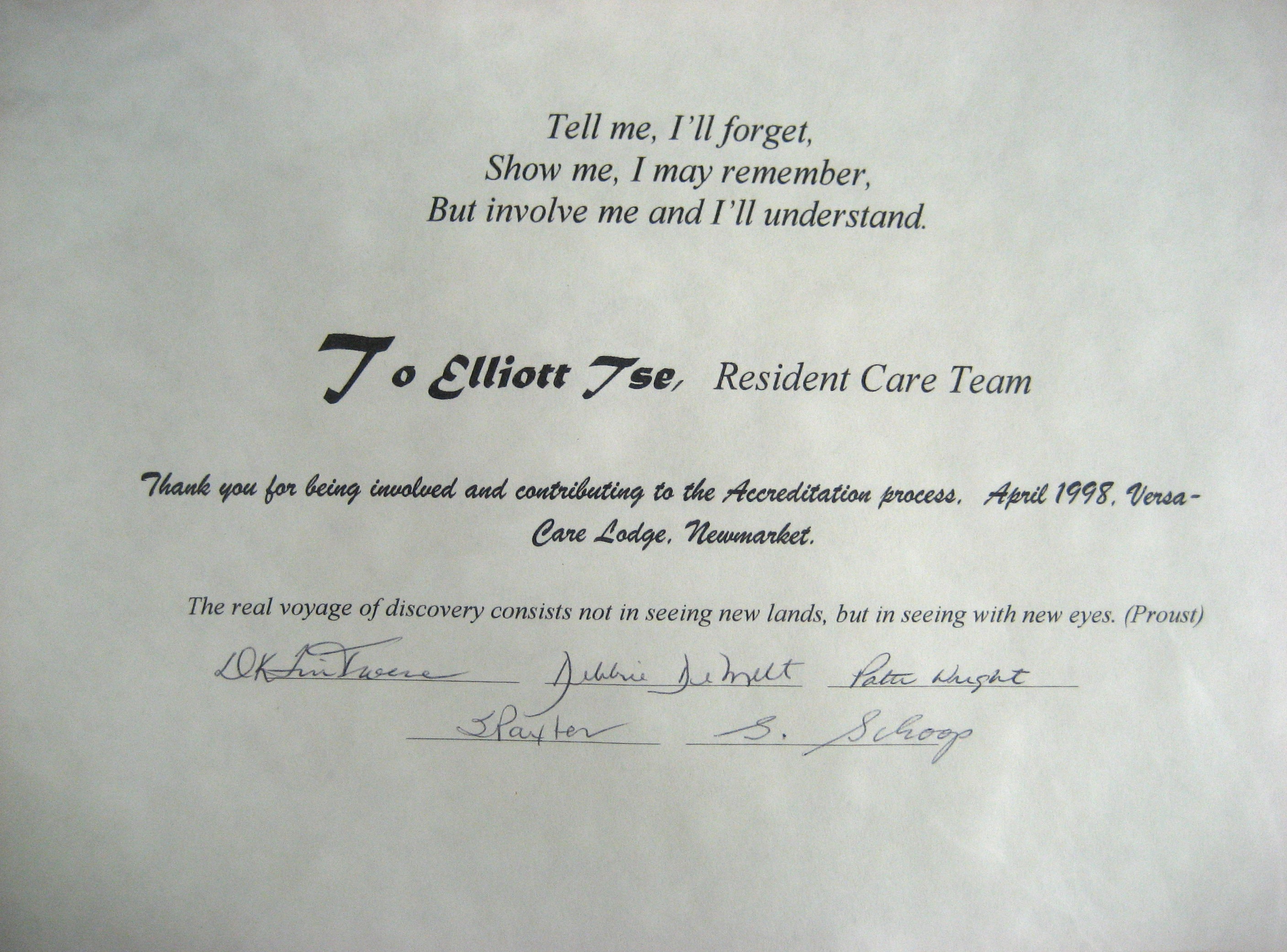 Versa-Care Lodge Nursing Home 1998