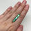Thumbnail: 6.07ct 28.2x5.3mm Elongated Emerald Cut Bi-colour Teal and Green Tourmaline