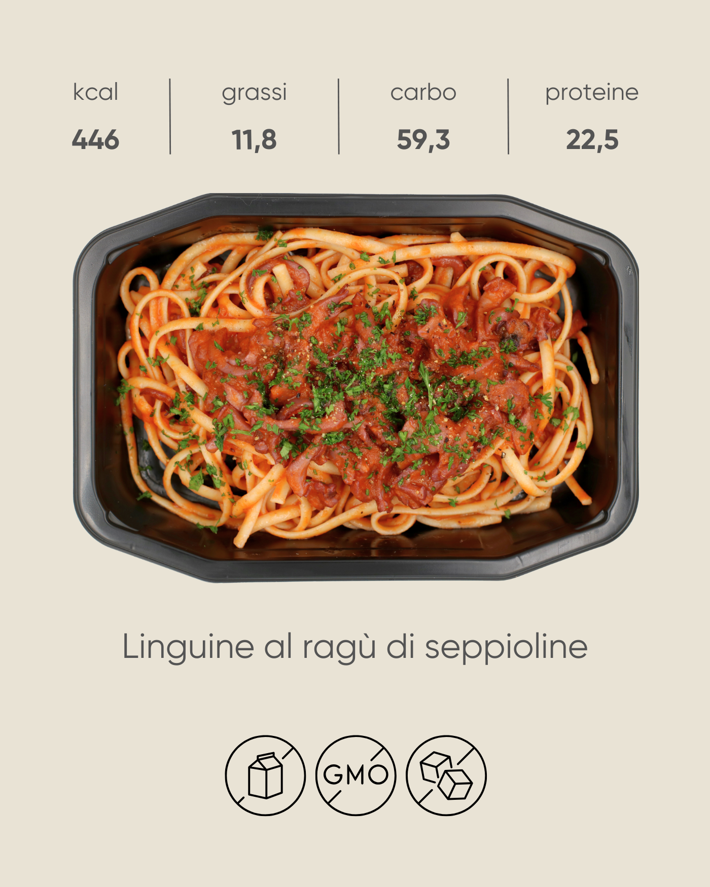 Linguine al ragù di seppioline