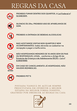 Regras da casa