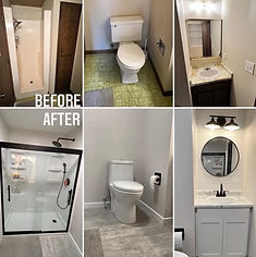 bathroom Remodel before and after 