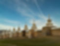 The walled stupas Karakorum, Mongolia