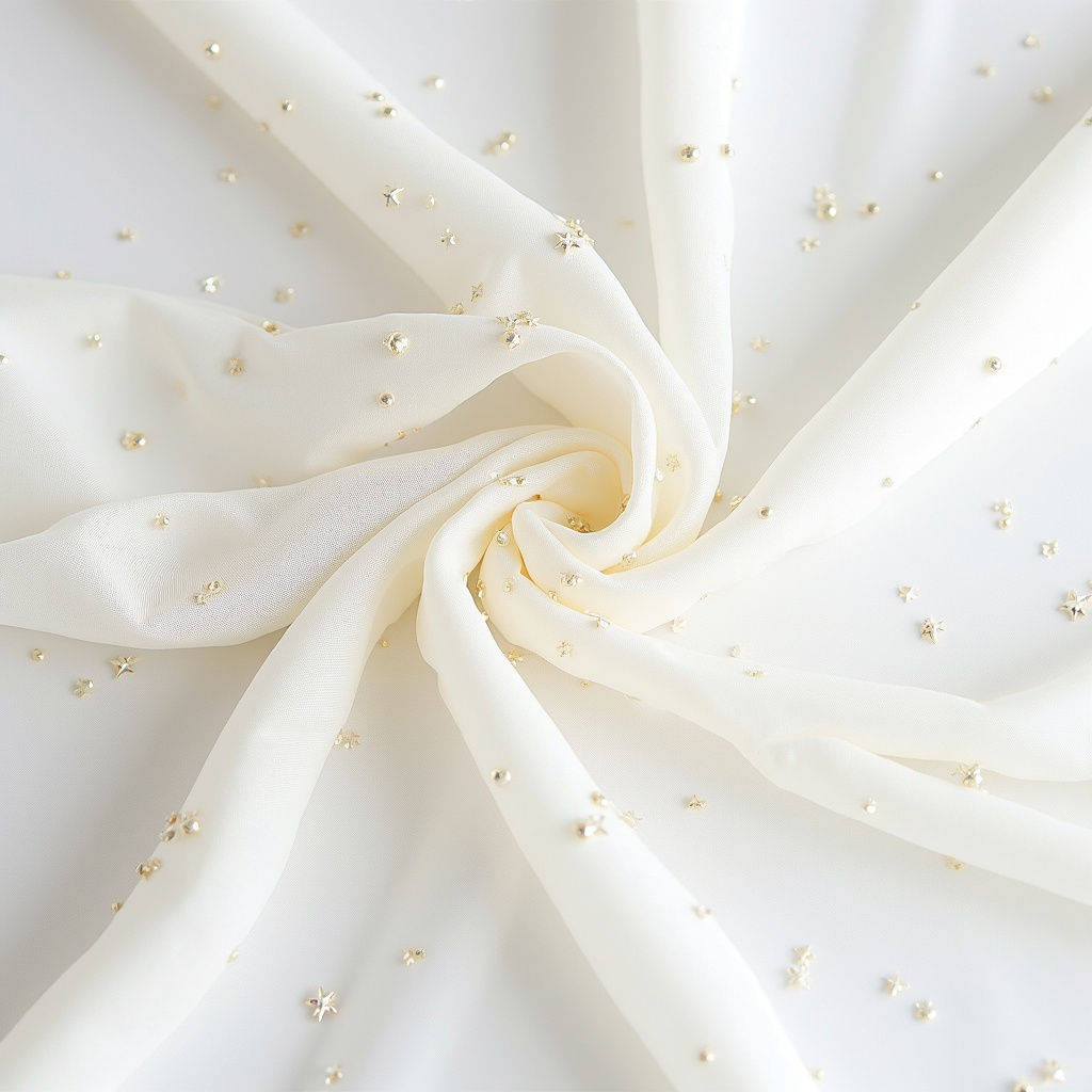 Beaded Tulle Fabric