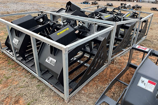 72" Skidsteer dual grapple bucket for sale