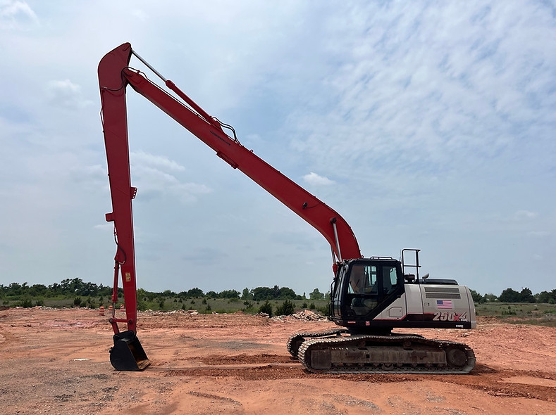 linkbelt lbx 250X4 Long Front Arm Reach Excavator used for sale cheap