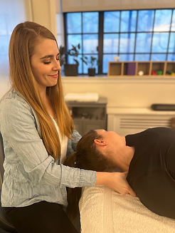 Manual therapy treatment session at Refine Physical Therapy in New York City.