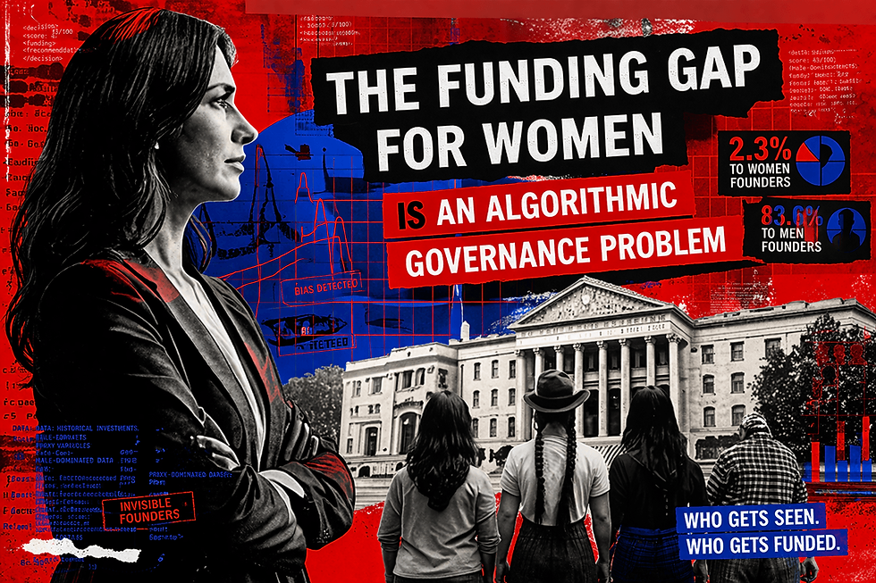 The Funding Gap for Women Is an Algorithmic Governance Problem