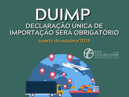 DUIMP será obrigatório a partir de outubro