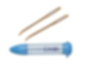 A needle case and 2 bent-tip large darning needles