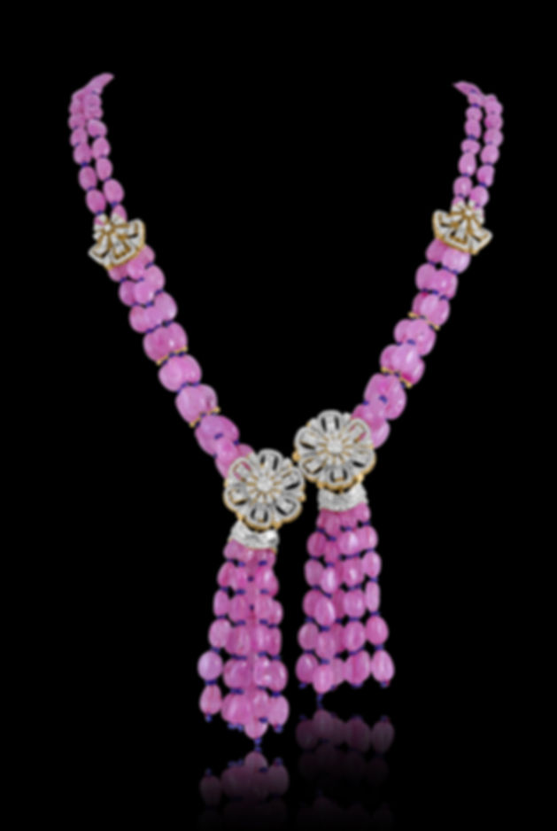 Tourmaline Diamond Necklace