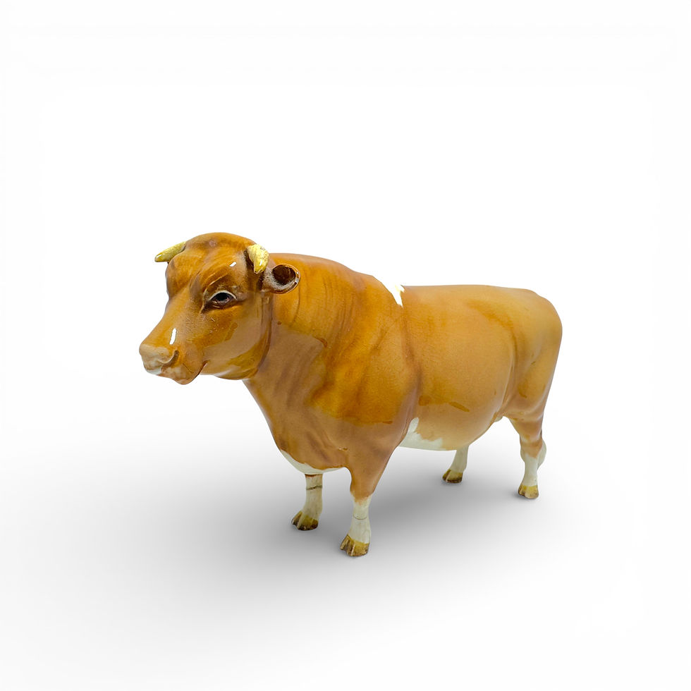 Miniatura: Vintage Beswick Guernsey Bull Sir Richmond 14th 19cm