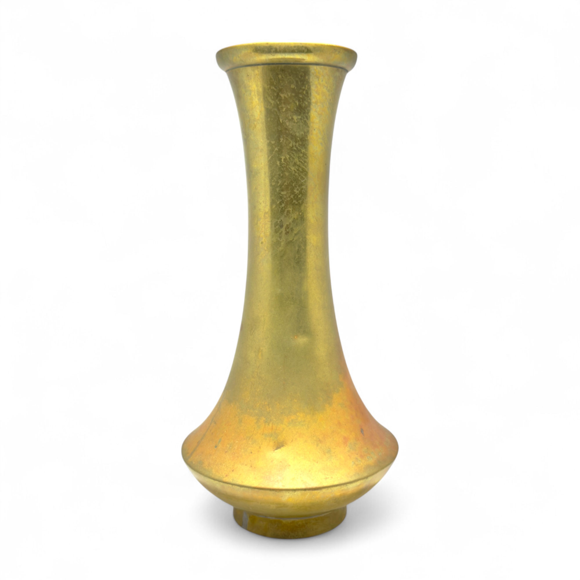 18th Century Brass Vase Decor Accent