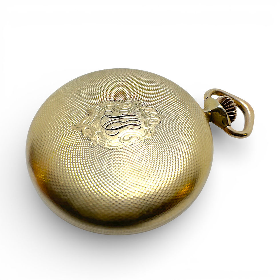Miniatura: Vintage Illinois 10k Gold Filled Pocket Watch 21 Jewels 44mm