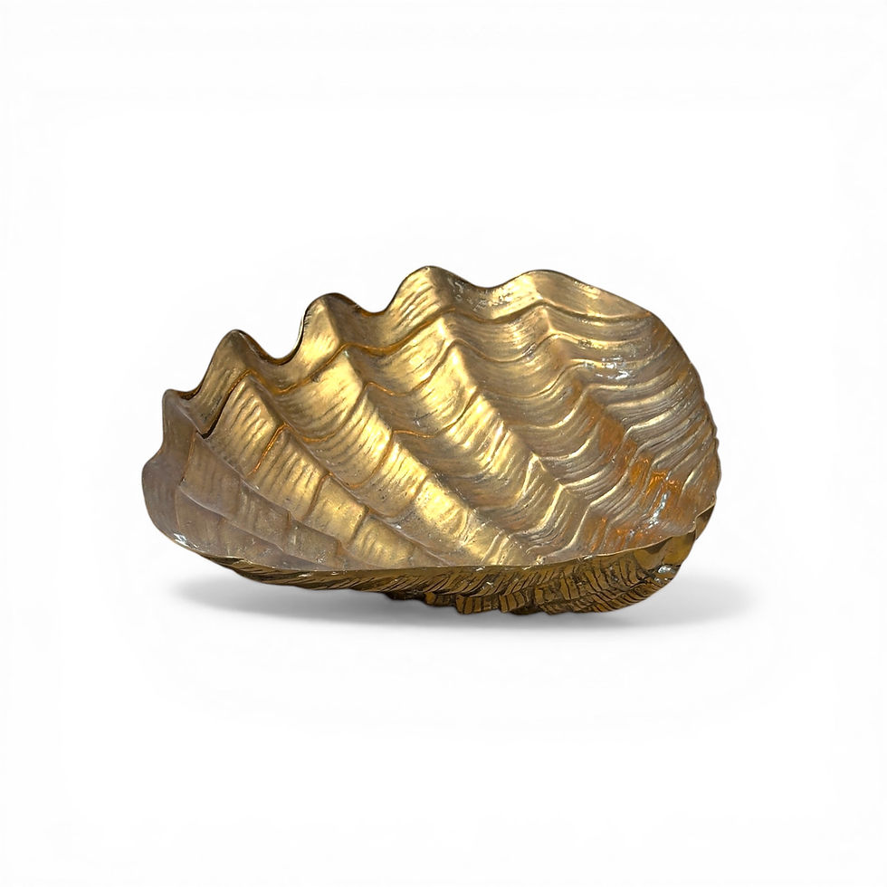Miniatura: Mid Century Brass Clam Shell Ornament