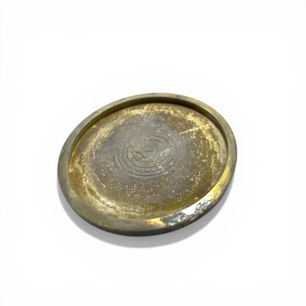 Miniature : 1882 Omega Style Brass Alarm Clock Pendant Pocket Watch 24mm